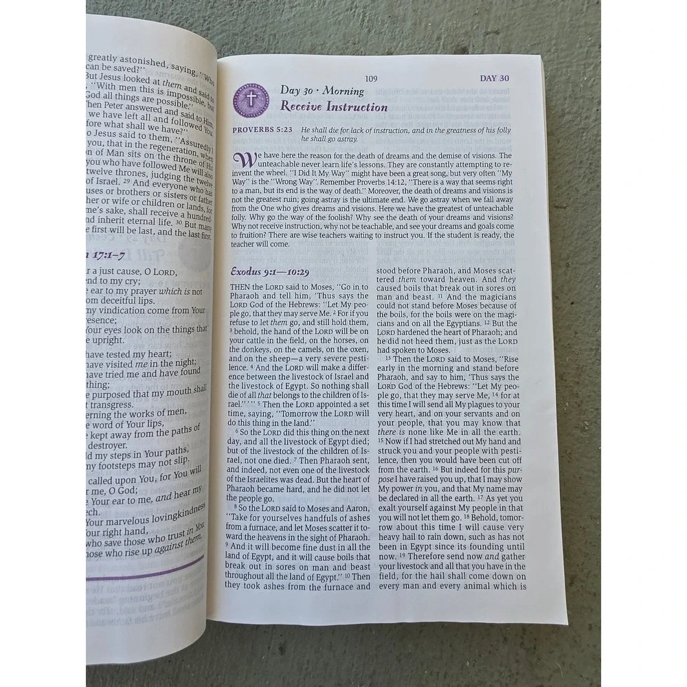 The Sunrise‎ Daily Devotional Bible NKJV New King James Version Paperback Book